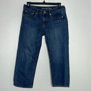American Eagle Outfitters Blue Cropped Jeans